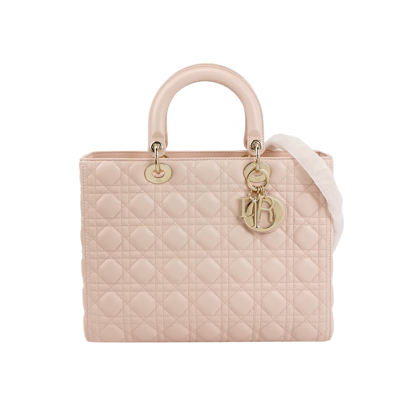 Lady Dior Large Lambskin Logo